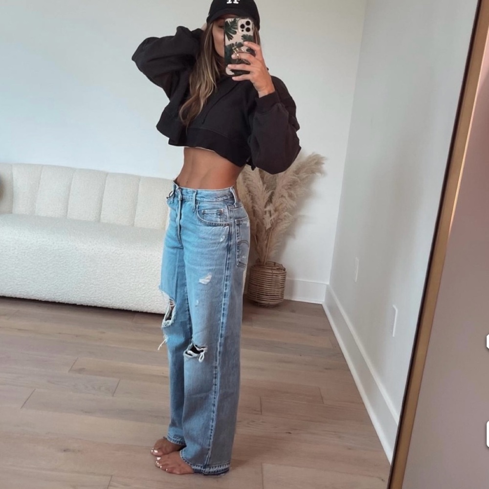 Levi’s Distressed Baggy Dad Jeans